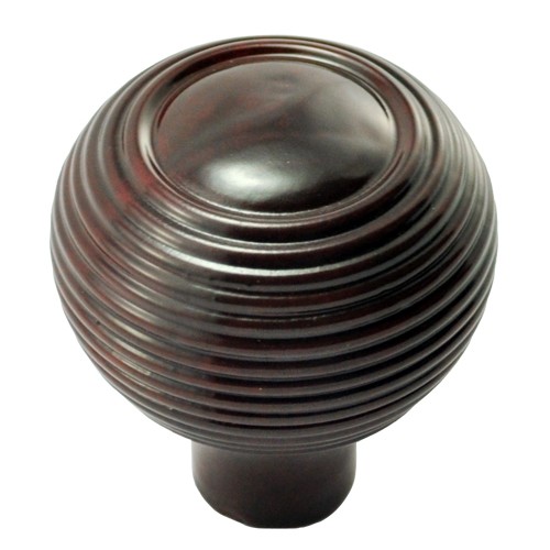 55mm Round Wooden Cabinet Knob without Coin 